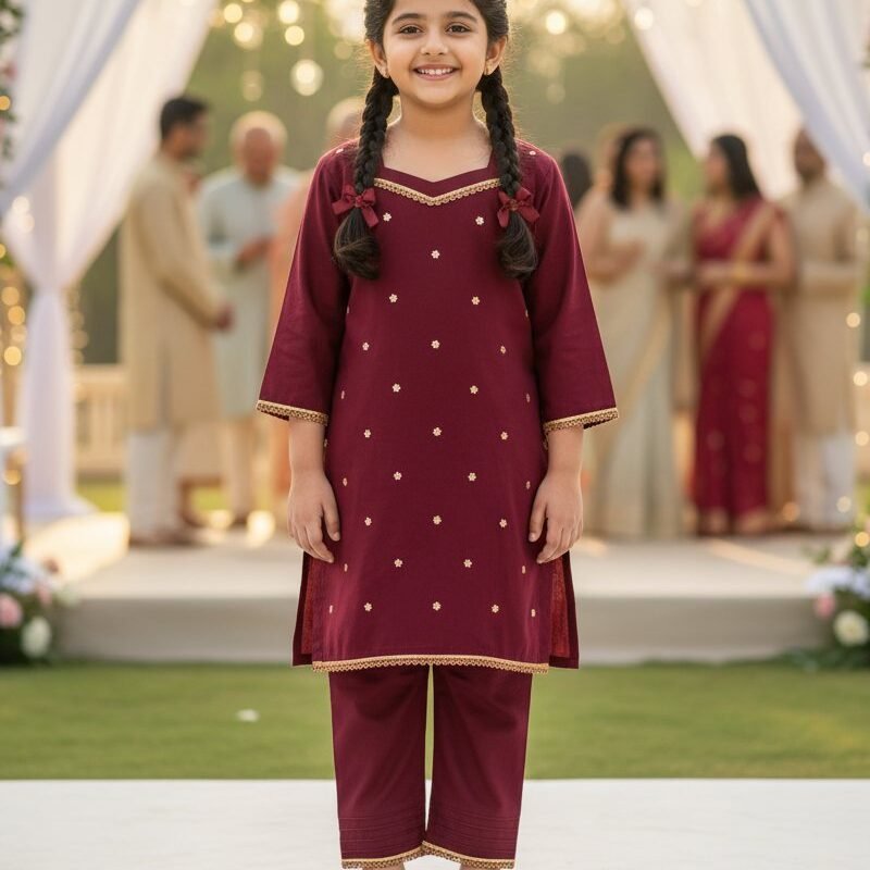 Crimson Charm 2-Piece Shirt & Trouser - CRCH-2PC-ST